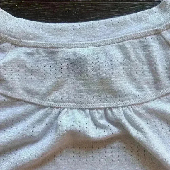 T By Talbots Long Sleeve White Shirt Drawstring Bottom Size XS New With Tags - Picture 5 of 5